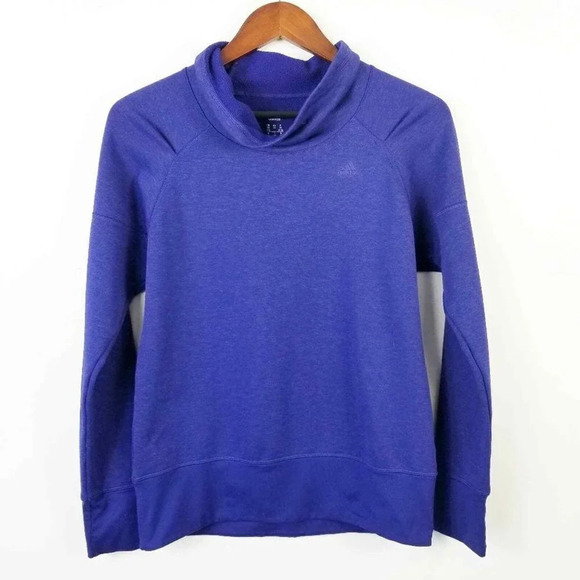 ADIDAS CLIMALITE Blue‎ Loose Neck Sweatshirt XS - Picture 1 of 5